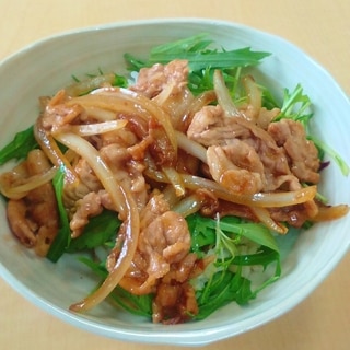 ちゃちゃっと。豚の生姜焼き丼